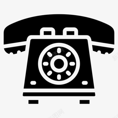 电话咨询图标电话联络谈话图标