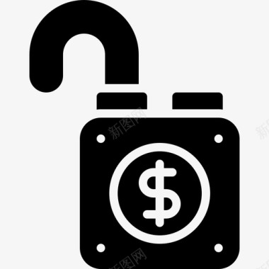 火焰美元图标解锁银行美元图标