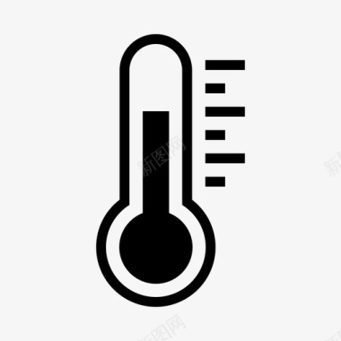 温度测量温度计摄氏度健康图标