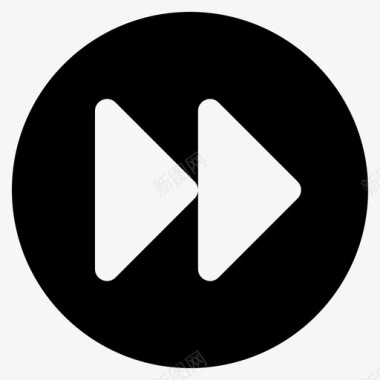 qq界面设计快进按钮媒体图标