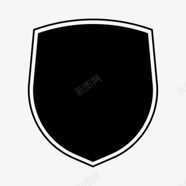 公共标识安全盾城堡保护图标