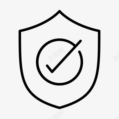公共标识安全保护检查安全图标