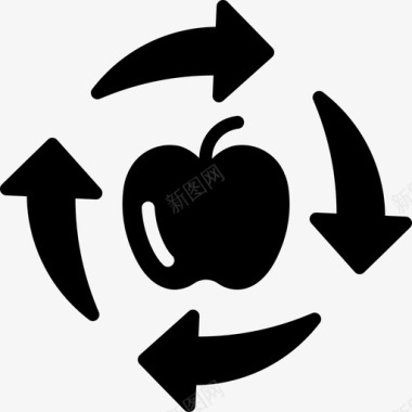 苹果苹果生物水果图标