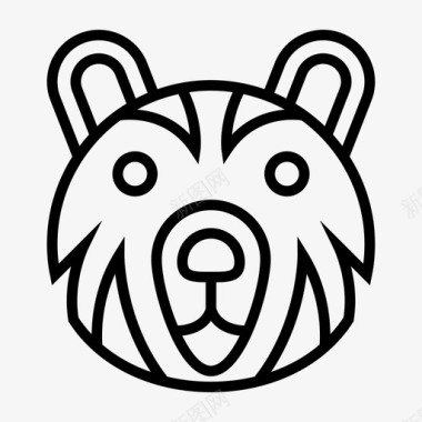 熊熊动物哺乳动物图标