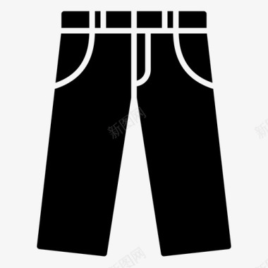 时装背景裤子衣服牛仔图标