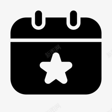日历设计收藏夹日期约会日历图标