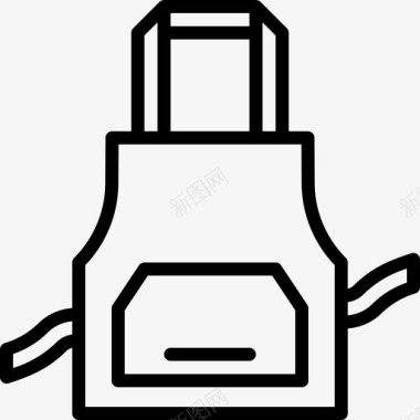 餐厅海报围裙附件服装图标