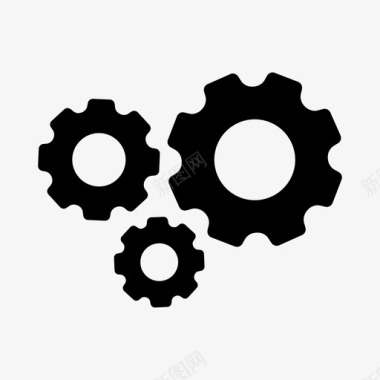 齿轮标志齿轮选项过程图标