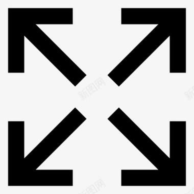 数据调整图标展开箭头满图标