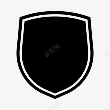 公共标识安全盾防御保护图标