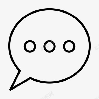 泡泡矢量聊天泡泡留言图标