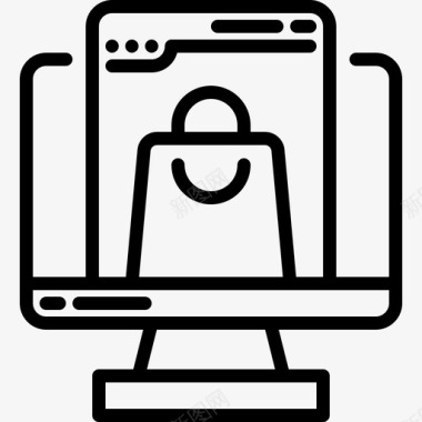 购物排行榜电子商务监控电脑购物图标