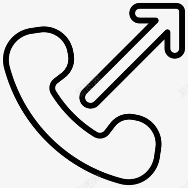 电话咨询图标呼出呼叫通讯图标