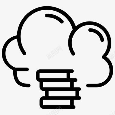 云服务器在线学习图书云图标