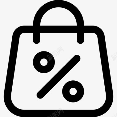 购物排行榜购物袋折扣网上商店图标