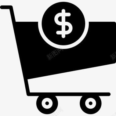 购物排行榜手推车购物车金融图标