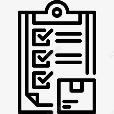 小吃盒子剪贴板盒子清单图标