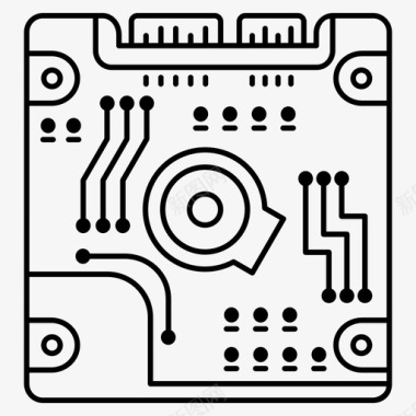 硬盘硬盘内存主板图标