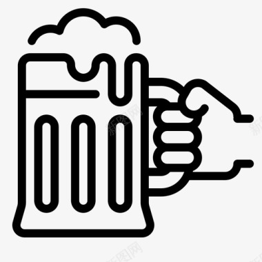 食物和饮料啤酒酒精饮料图标