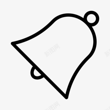 红色铃通知警报铃图标