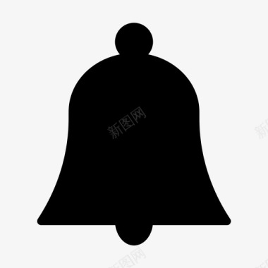 红色铃通知警报铃图标