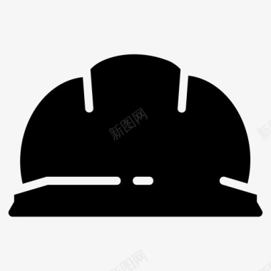 公共标识安全头盔建筑施工图标