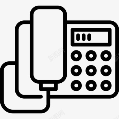 电话咨询图标电话通讯电子图标