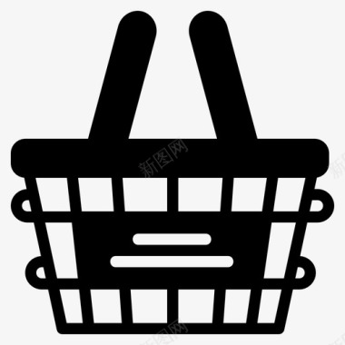 购物排行榜购物篮网购网购实线图标