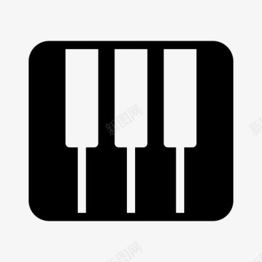 音乐键盘乐器音乐图标