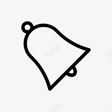 红色铃通知警报铃图标