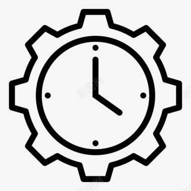 时间流逝时间管理日期时间表图标