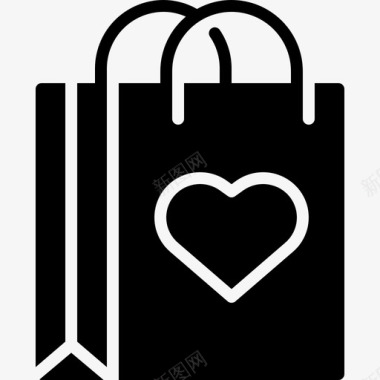 购物排行榜购物袋心爱图标