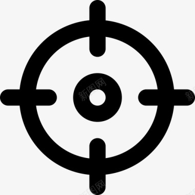 圆形UI靶子圆形靶子枪图标