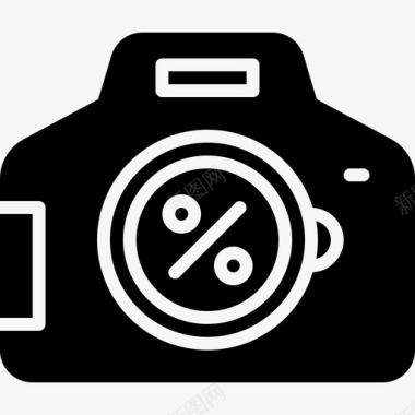 相机标志相机折扣照片图标