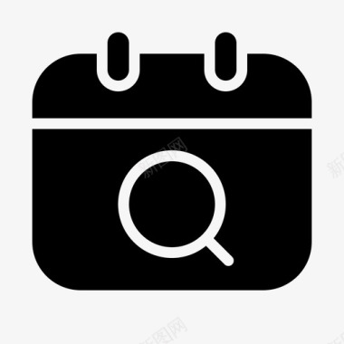 日历设计日历搜索约会日期图标