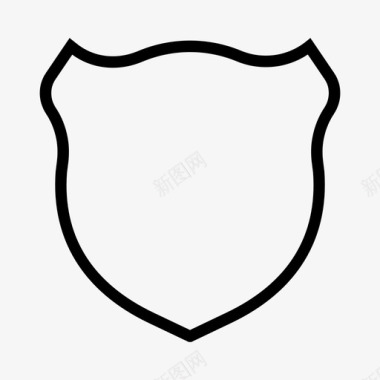 公共标识安全盾防御保护图标