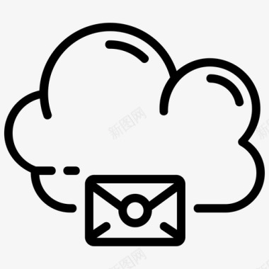 云服务器云邮件通信消息图标