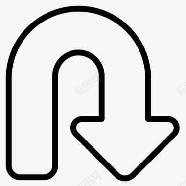 图标返回顶部掉头返回地图和导航图标