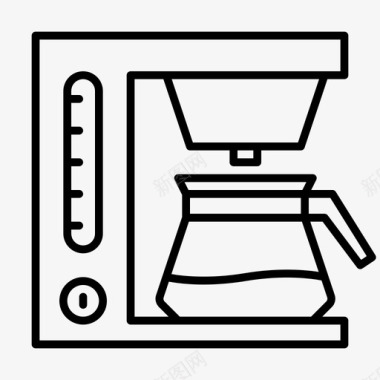 手摇咖啡机咖啡机饮料厨房图标