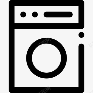 洗衣图标洗衣机清洁洗衣图标
