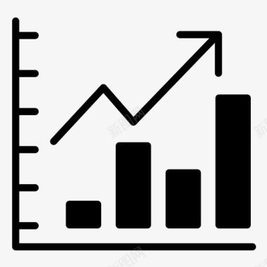 立体素材统计分析商业营销图标