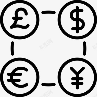 外汇外汇美元欧元图标