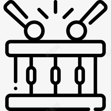 音乐鼓槌音乐乐器图标