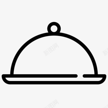 餐厅海报餐盘餐厅服务图标