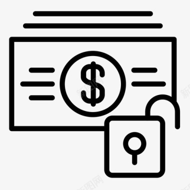 公共标识安全省钱现金货币图标