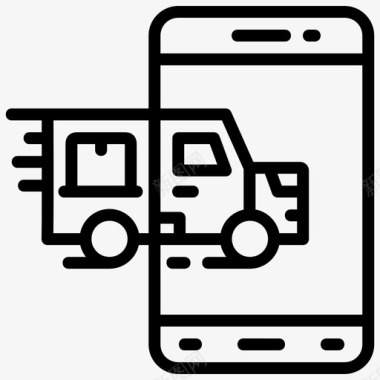 购物排行榜移动送货物流包装图标