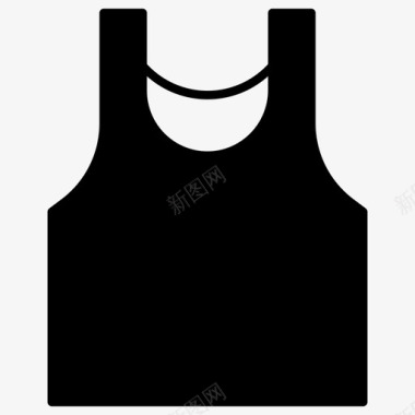 时装背景背心服装汗衫图标
