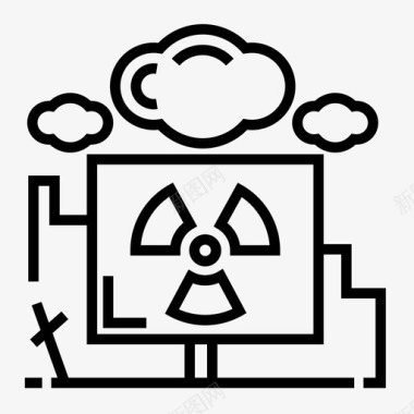 爆炸牌图片核灾难爆炸辐射图标