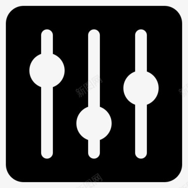 数据调整图标调整均衡均衡器图标