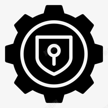 公共标识安全在线安全安全搜索引擎优化和营销坚实图标